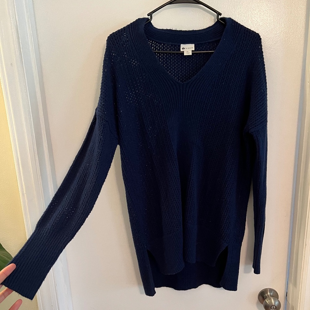 STYLUS Long Sleeve Navy Blue Sweater XL
